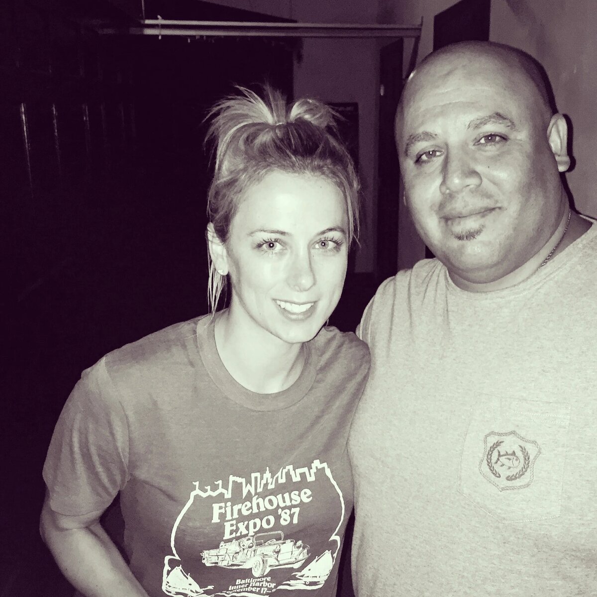 Carlos Rodriguez with Iliza Shlesinger
