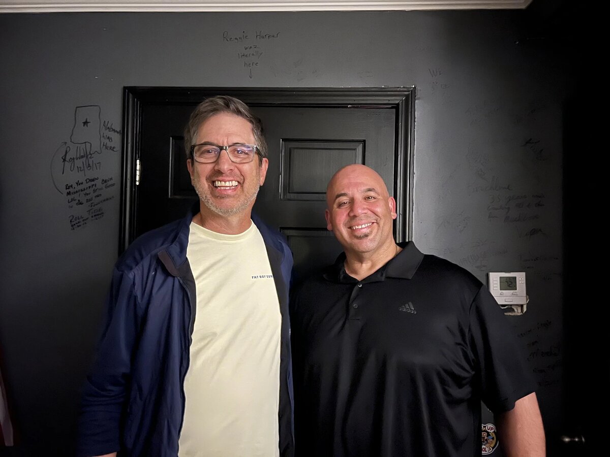 Carlos Rodriguez with Ray Romano